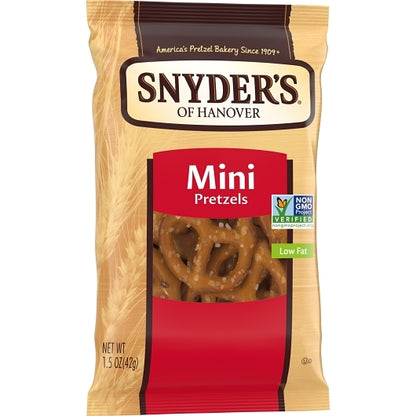 Snyder's Of Hanover Fat-Free Mini Twist Pretzels, 60 x 1.5 oz Case - DOT product image 3