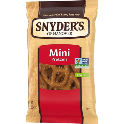 Snyder's Of Hanover Fat-Free Mini Twist Pretzels, 60 x 1.5 oz Case - DOT product image 5