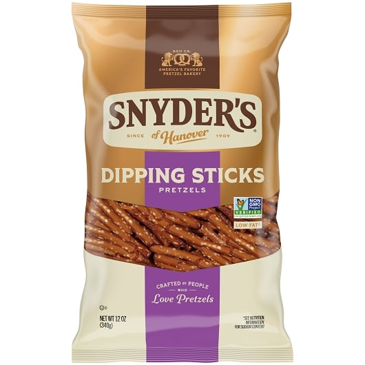 Snyders of Hanover Pretzel Dipping Sticks, 12 x 12 oz Case - Snacks
