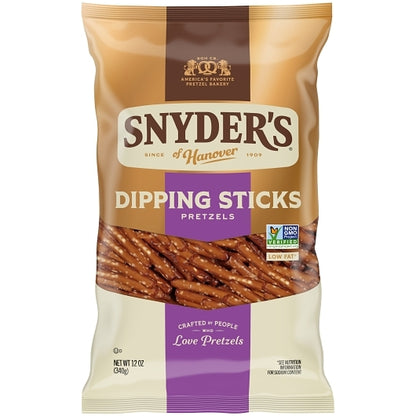 Snyders of Hanover Pretzel Dipping Sticks, 12 x 12 oz Case - Snacks