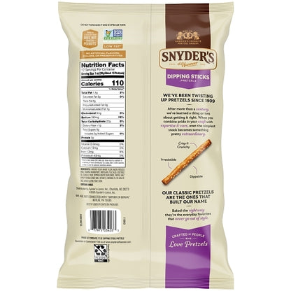 Snyders of Hanover Pretzel Dipping Sticks, 12 x 12 oz Case - DOT product image 8