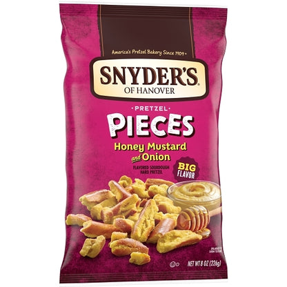 Snyder's Of Hanover Honey Mustard & Onion Pretzel Pieces, 6 x 8 oz Case - DOT product image 3