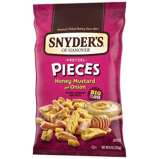 Snyder's Of Hanover Honey Mustard & Onion Pretzel Pieces, 6 x 8 oz Case - DOT product image 5