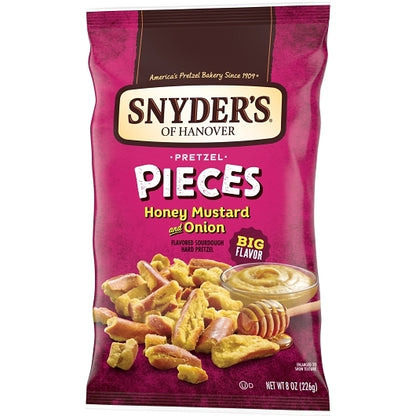 Snyder's Of Hanover Honey Mustard & Onion Pretzel Pieces, 6 x 8 oz Case - DOT product image 5