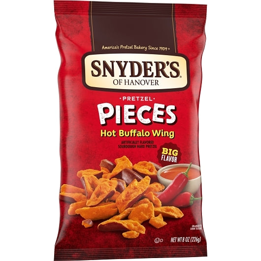 Snyder's Of Hanover Hot Buffalo Wing Pretzel Pieces, 6 x 8 oz Case - DOT product image 3