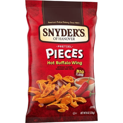 Snyder's Of Hanover Hot Buffalo Wing Pretzel Pieces, 6 x 8 oz Case - DOT product image 3