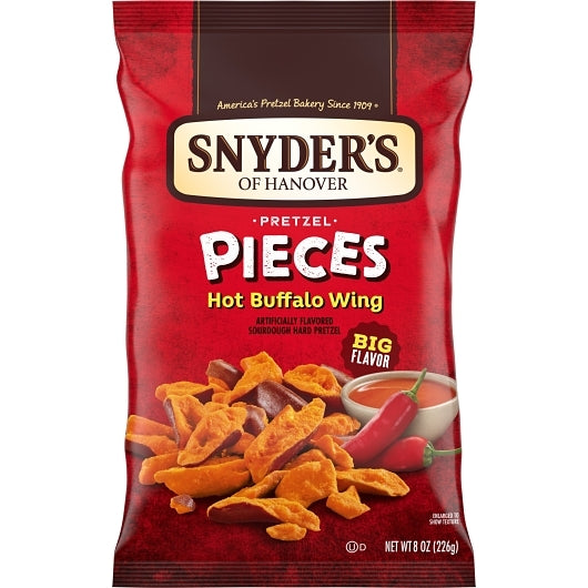 Snyder's Of Hanover Hot Buffalo Wing Pretzel Pieces, 6 x 8 oz Case - DOT product image 2