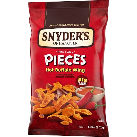 Snyder's Of Hanover Hot Buffalo Wing Pretzel Pieces, 6 x 8 oz Case - DOT product image 5