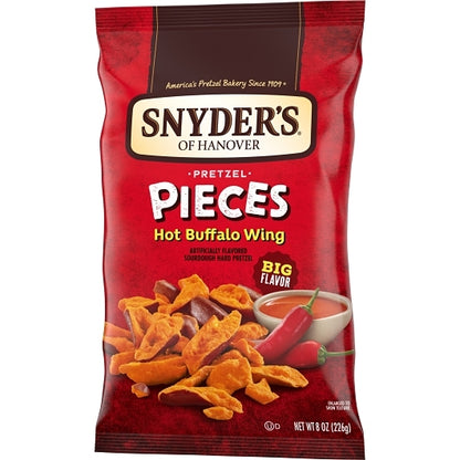 Snyder's Of Hanover Hot Buffalo Wing Pretzel Pieces, 6 x 8 oz Case - DOT product image 5
