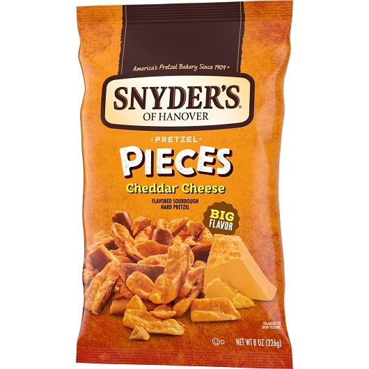 Snyder's Of Hanover Cheddar Cheese Pretzel Pieces, 6 x 8 oz Case - DOT product image 5