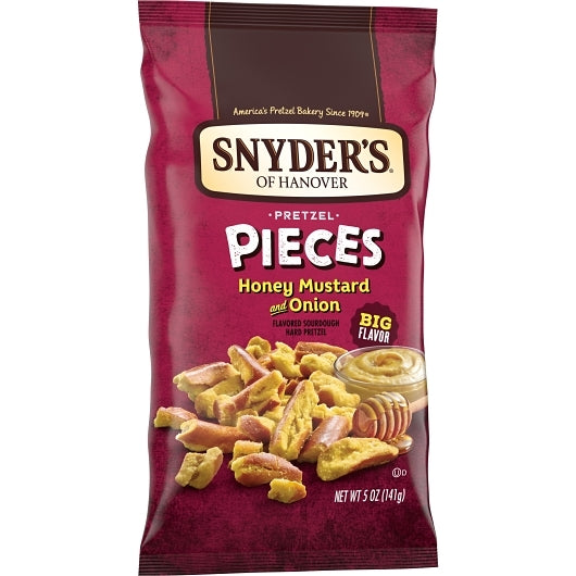 Snyder's Of Hanover Honey Mustard & Onion Pretzel Pieces, 8 x 5 oz Case - DOT product image 3