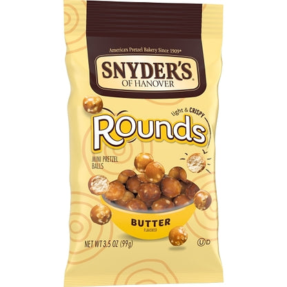 Snyder's Of Hanover Pretzel Butter Rounds, 8 x 3.5 oz Case - DOT product image 3