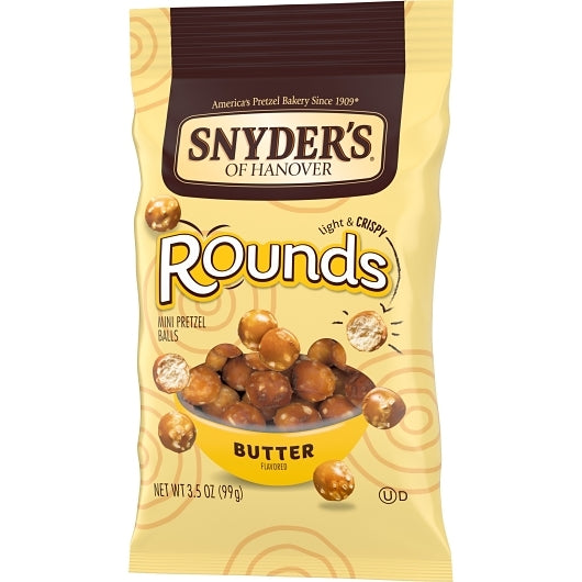 Snyder's Of Hanover Pretzel Butter Rounds, 8 x 3.5 oz Case - DOT product image 5