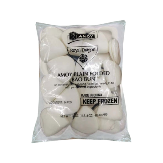 Amoy Plain Folded Bun, 1 Ounce - 144 per case. - DOT product image 1