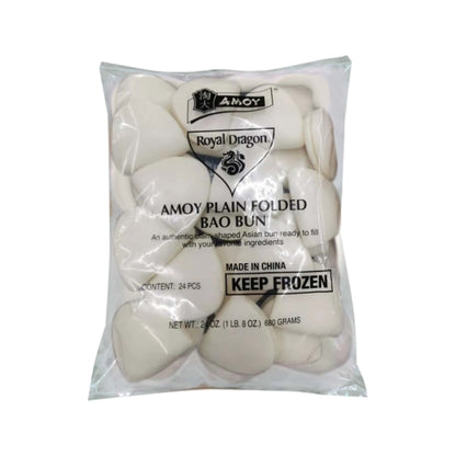 Amoy Plain Folded Bun, 1 Ounce - 144 per case. - DOT product image 1