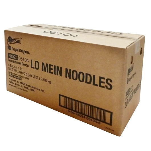 Amoy Steam Cooked Lo Mein Noodles, Made From Wheat Flour (5 lbs, 4 Per Case) - DOT product image 3