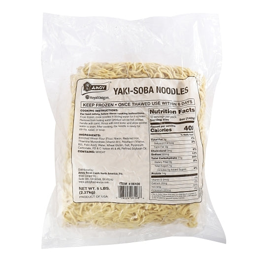 Amoy Yaki Soba Yakisoba Noodles, 4 x 5 lb Case - Pantry Ingredients