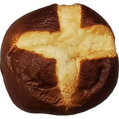 Gonnella Baking Pretzel Sliced Pretzel Hamburger Bun, 6 x 8 x 3 oz Case - DOT product image 2