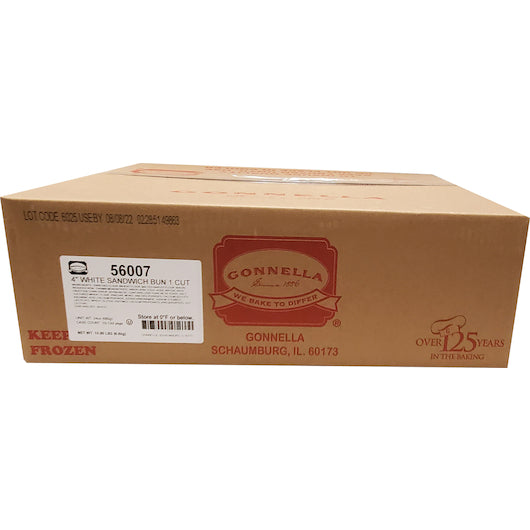 Gonnella Baking 4 Inch 1 Cut Sandwich Bun, 120 x 2 oz Case - DOT product image 5