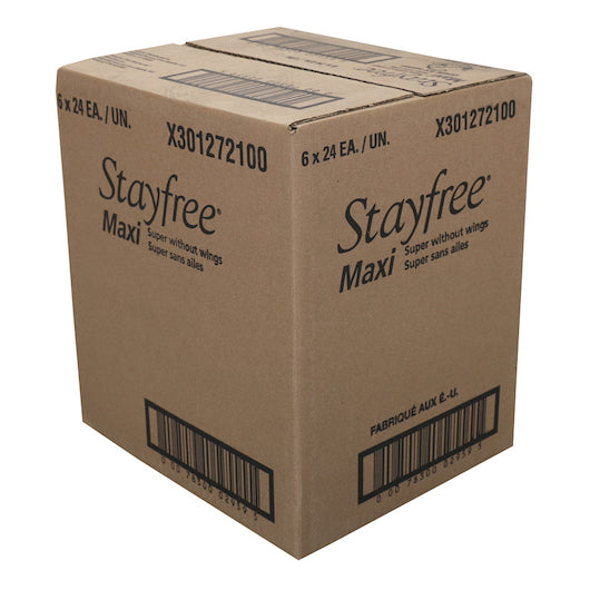 Stayfree Maxi Pads Super, 6 x 24 ct Case - DOT product image 7