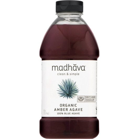 Madhava Amber Raw Agave, 4 x 46 oz Case - Pantry Ingredients