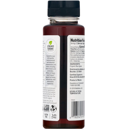 Madhava Organic Amber Raw Agave, 6 x 11.75 oz Case - Pantry Ingredients