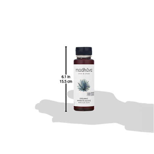 Madhava Organic Amber Raw Agave, 6 x 11.75 oz Case - DOT product image 3