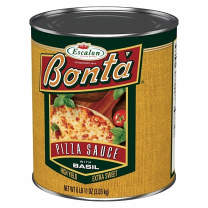 Bonta Pizza Sauce with Basil, 6 x 6.688 lb Case - GS1 inner-pack image
