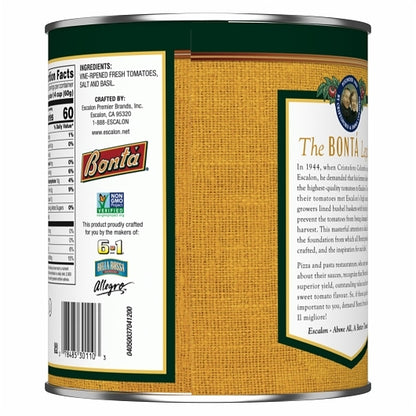 Bonta Pizza Sauce with Basil, 6 x 6.688 lb Case - GS1 inner-pack image