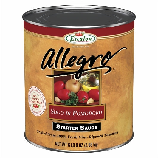 Escalon Allegro Starter Sauce, 6 x 6.562 lb Case - Condiments & Sauces