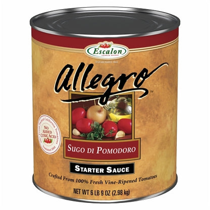 Escalon Allegro Starter Sauce, 6 x 6.562 lb Case - Condiments & Sauces