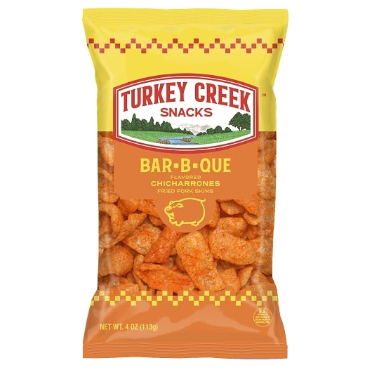 Turkey Creek Snacks Box Of Bbq Pork Skins, 12 x 4 oz Case - Snacks