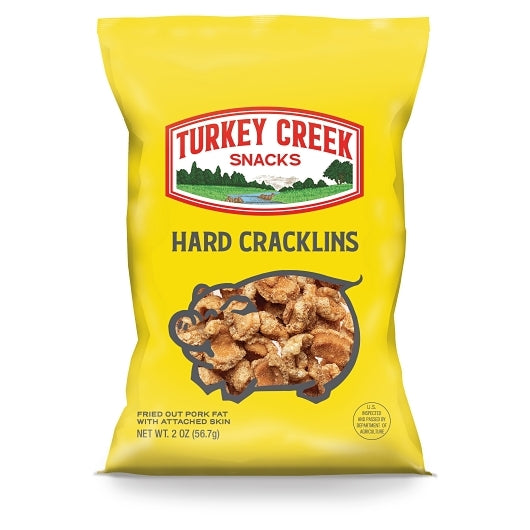 Turkey Creek Snacks Box Of Hard Cracklins, 12 x 2 oz Case - Snacks