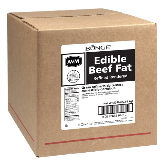 Bunge Edible Beef Fat, 1 x 50 lb Case - Butter & Margarine