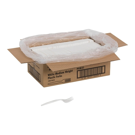 Dixie Polypropylene White Fork, 1 x 1000 ct Case - DOT product image 3