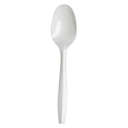 Dixie Medium Weight Polypropylene White Teaspoon, 1 x 1000 ct Case - Plates Bowls