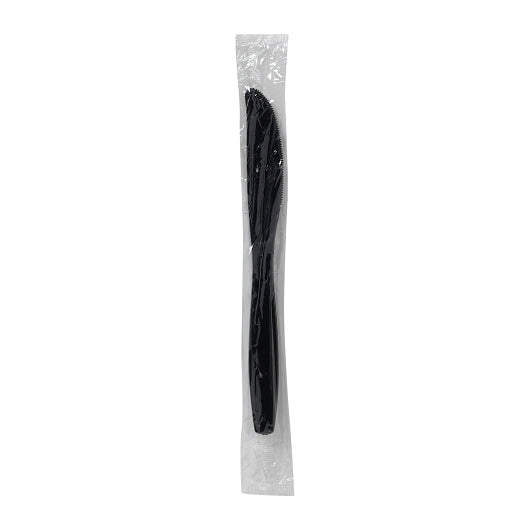 Dixie Heavy weight Polypropylene Wrapped Black Knife, 1 x 1000 ct Case - Plates Bowls
