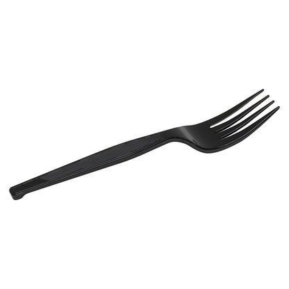 Dixie Gp Pro Individually Wrapped Heavy Weight Polypropylene Plastic Black Fork, 1 x 1000 ct Case - DOT product image 3