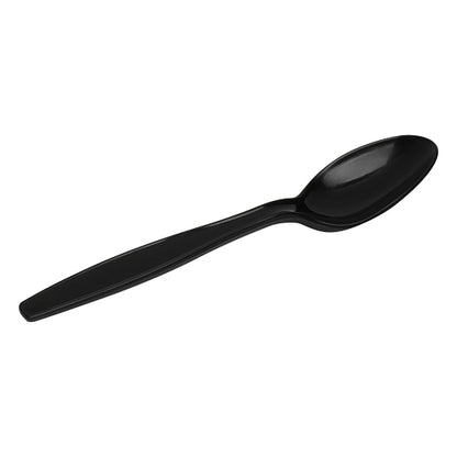 Dixie Heavyweight Polypropylene Individually Wrapped Black Teaspoon, 1 x 1000 ct Case - DOT product image 3