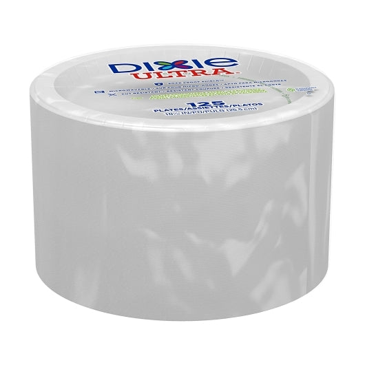 Dixie 10.125 Inch White Ultra Heavy Weight Paper Plate, 4 x 125 ct Case - DOT product image 3