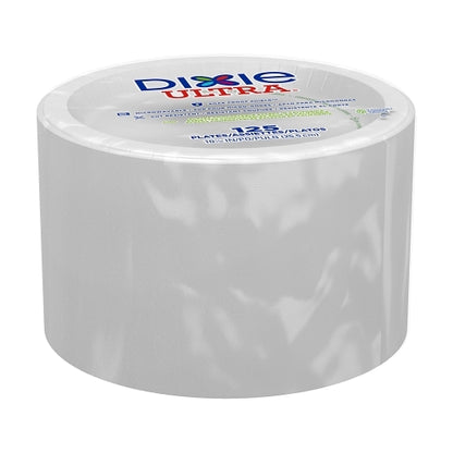 Dixie 10.125 Inch White Ultra Heavy Weight Paper Plate, 4 x 125 ct Case - DOT product image 3