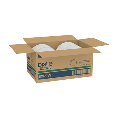 Dixie Ultra 8.5 Inch White Ultra Heavy Weight Paper Plate, 4 x 125 ct Case - DOT product image 8