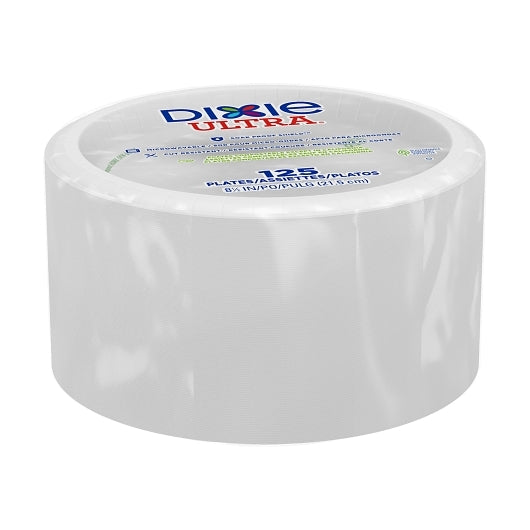 Dixie Ultra 8.5 Inch White Ultra Heavy Weight Paper Plate, 4 x 125 ct Case - DOT product image 4