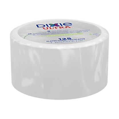Dixie Ultra 8.5 Inch White Ultra Heavy Weight Paper Plate, 4 x 125 ct Case - DOT product image 4