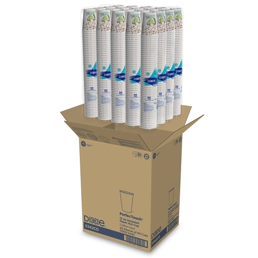 Dixie PerfecTouch 12 Ounce Hot Coffee paper cup, 20 x 50 ct Case - DOT product image 4