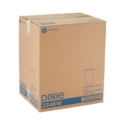 Dixie 16 Ounce Simply White Paper Hot Cup, 20 x 50 ct Case - DOT product image 6