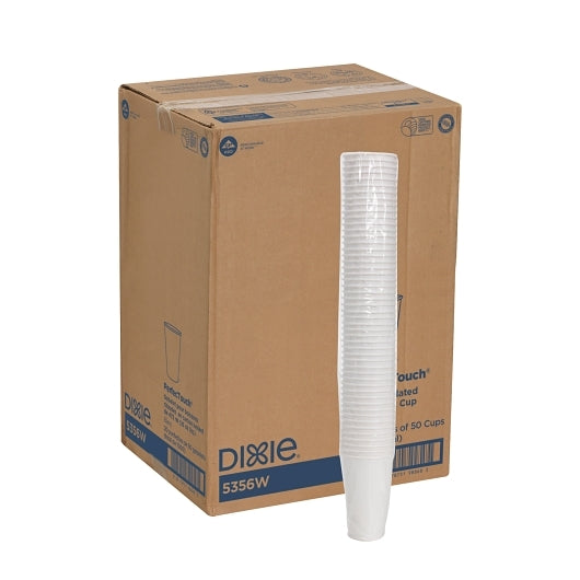 Dixie PerfecTouch Hot/Cold CUPS 16 OUNCE WHITE PERFECT TOUCH, 20 x 50 ct Case - DOT product image 3