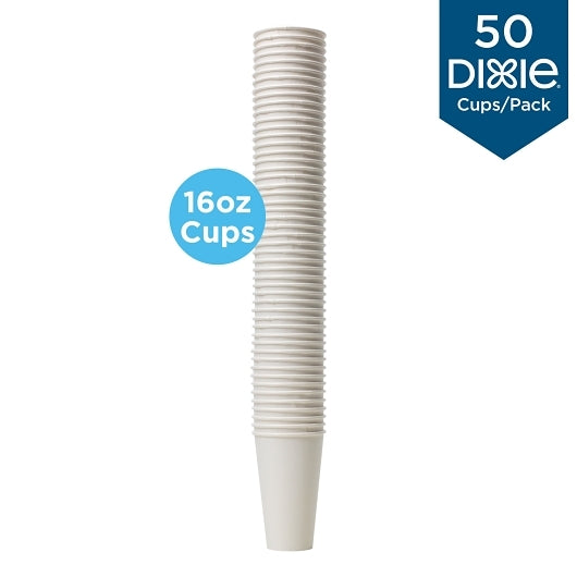 Dixie PerfecTouch Hot/Cold CUPS 16 OUNCE WHITE PERFECT TOUCH, 20 x 50 ct Case - DOT product image 2