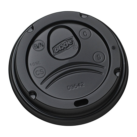 Dixie Black Dome Lid Fits Perfectouch 12 and 16 Ounce Paper Hot Cup, 10 x 100 ct Case - DOT product image 6