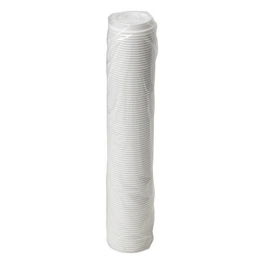 Dixie White Lid Fits 8 Ounce Paper Hot Cup, 10 x 100 ct Case - Disposable Cups & Lids